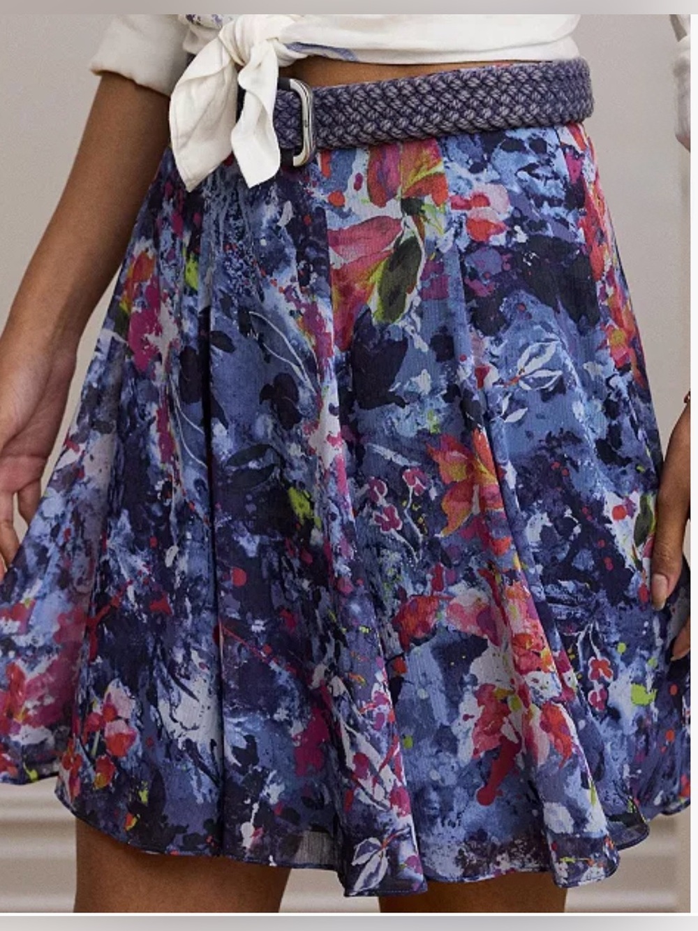 Lauren Ralph Lauren Blue Floral Skirt.. Size 6